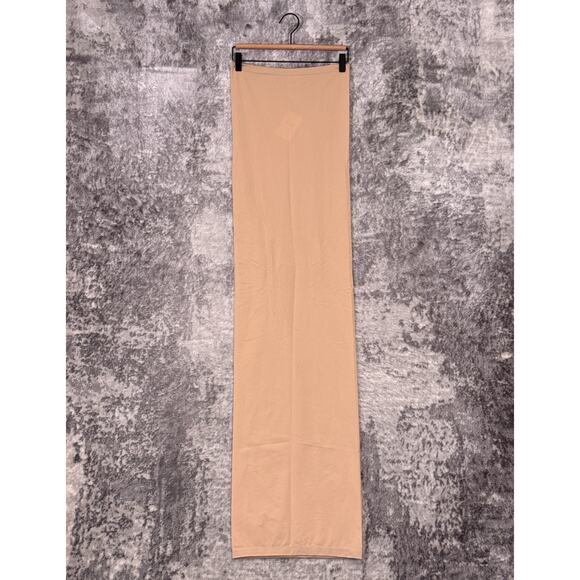 New Wolford Dress Medium Womens Fatal Tube Strapless Maxi Almond Nude - Picture 1 of 6